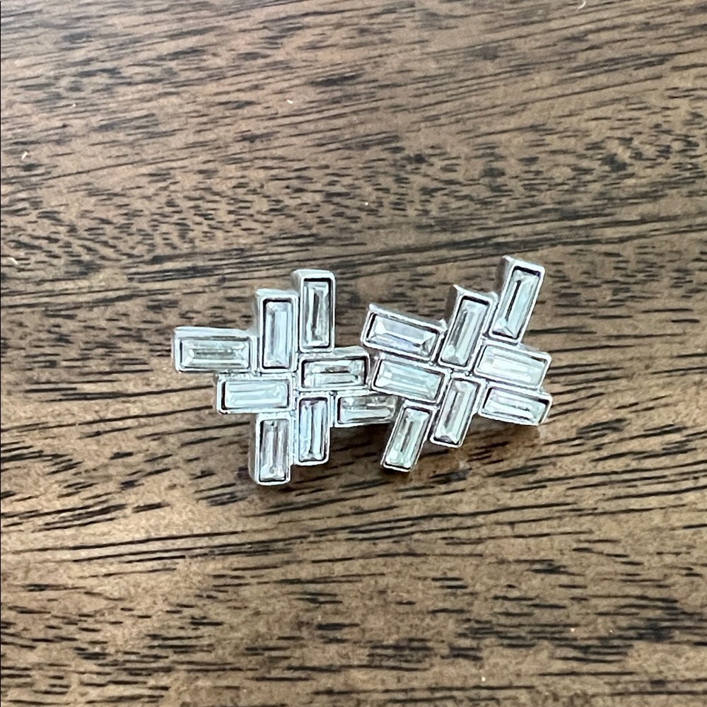 Silver Geometric Earrings